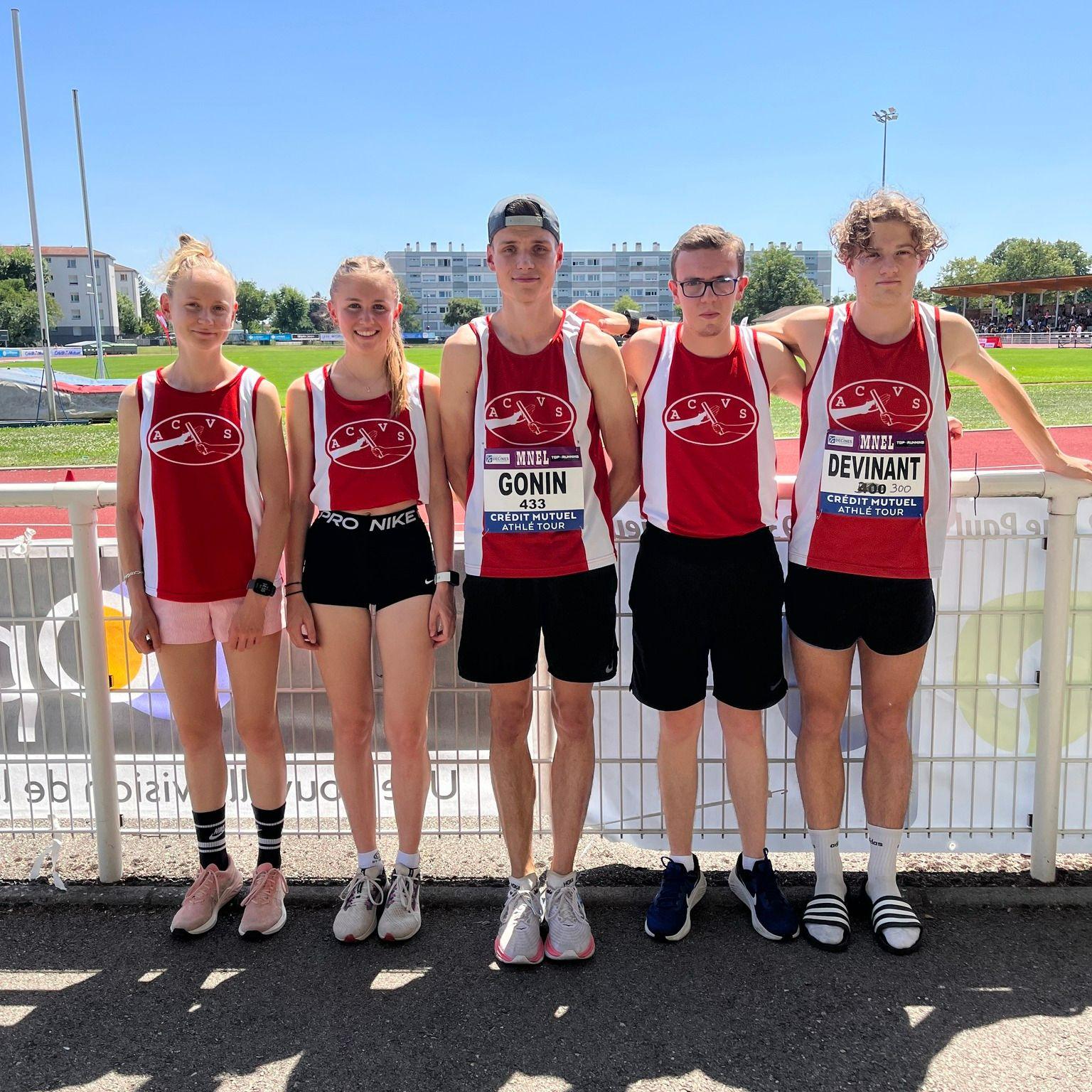 Résultats du Meeting National de l'Est Lyonnais ACVS Athlé Calade