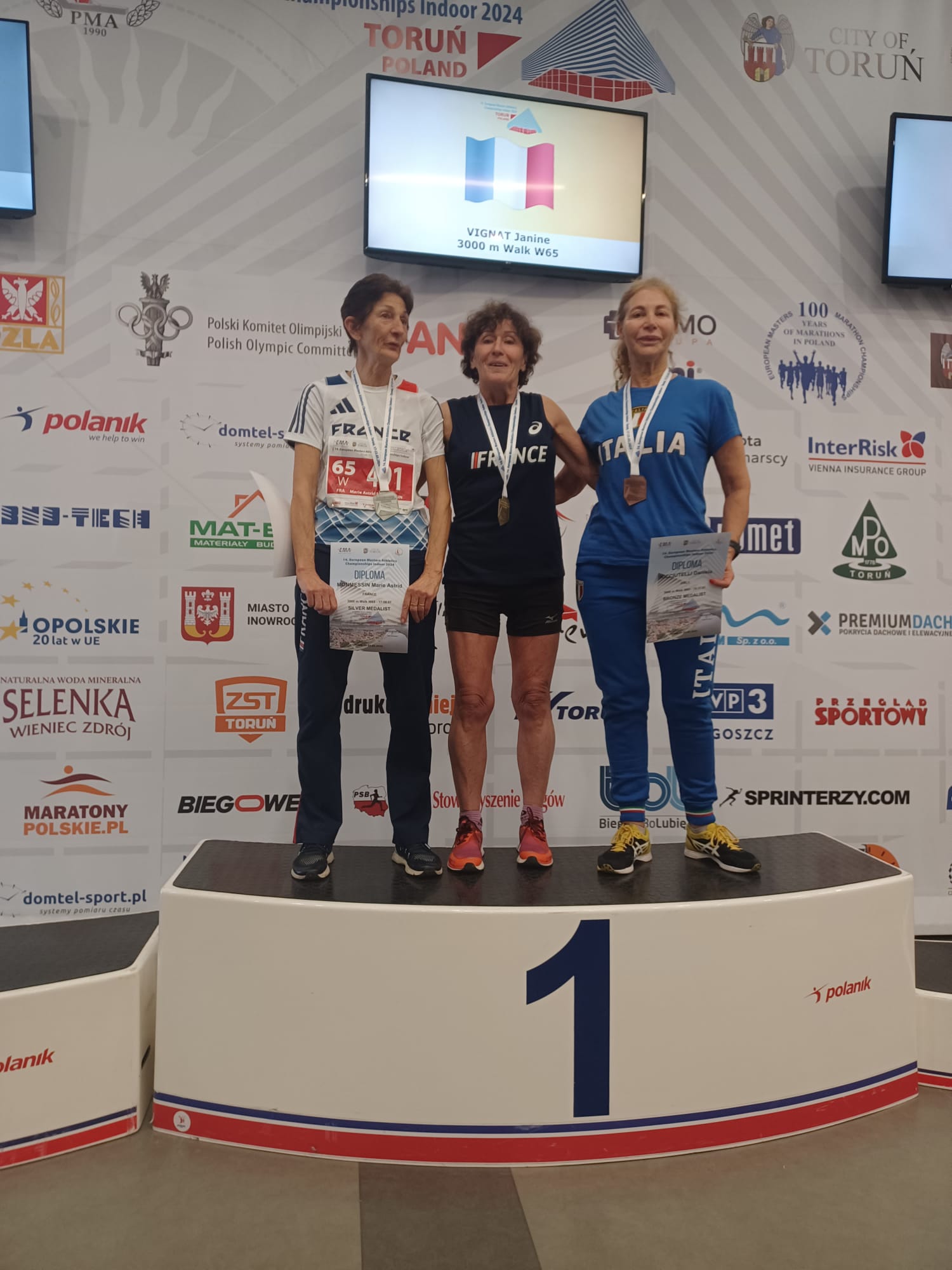 Enorme ! Janine Vignat Championne d'Europe Master au 3000m marche